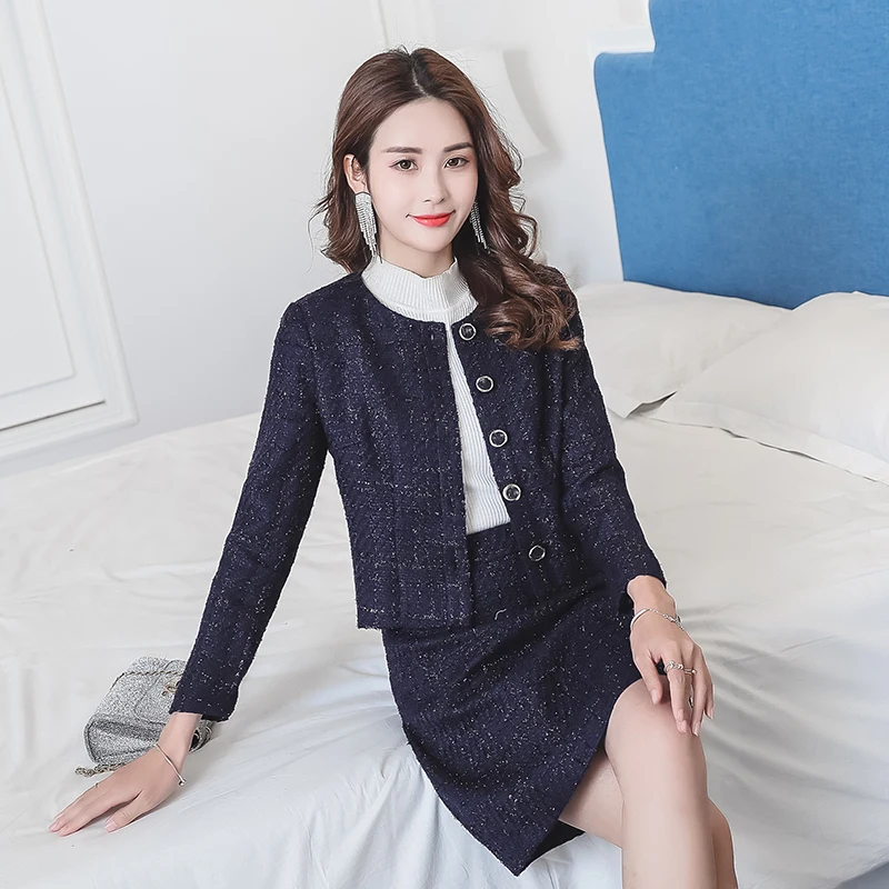 UNXX Real Shot Goddess Style Autumn/Winter 2020 New Two-piece Set, Trendy Internet Celebrity Classic Style Fashion Skirt Set