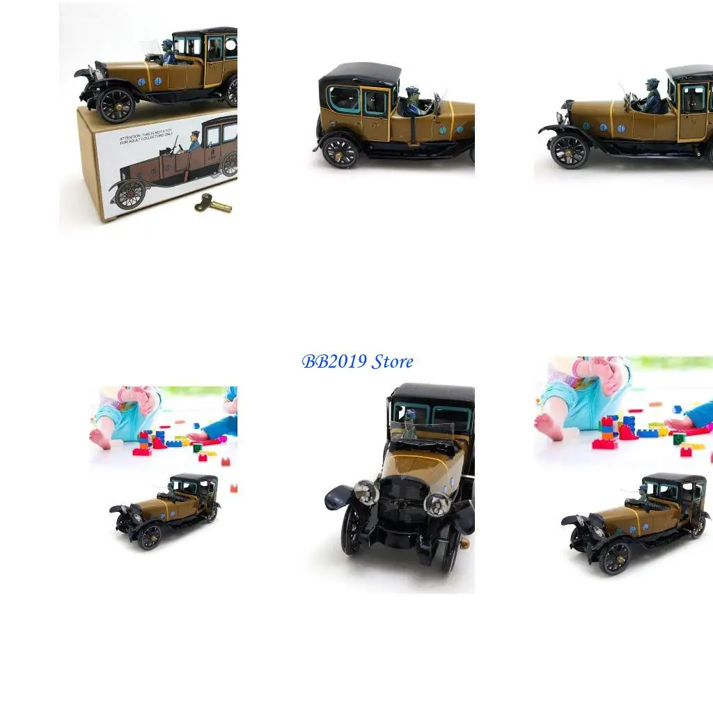 Q0KB Tinplate hiszpańskie samochody mini udręczne dla dzieci towarzyszące zabawki