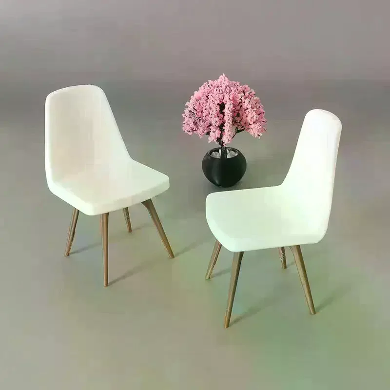 1/12 Dollhouse Simulation Mini Chair Model Dollhouse Furniture Decoration Toy Dolls House Micro Scene Construction Props 1Pc