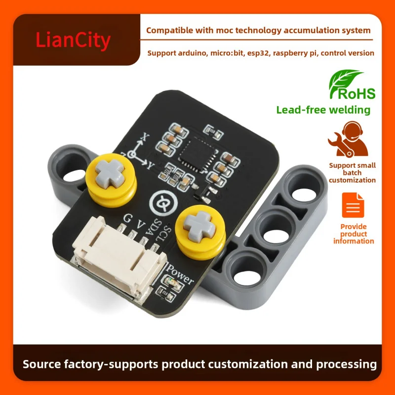 

Compatible Microbit Socket MPU6050 Gyroscope Sensor Module-S48L