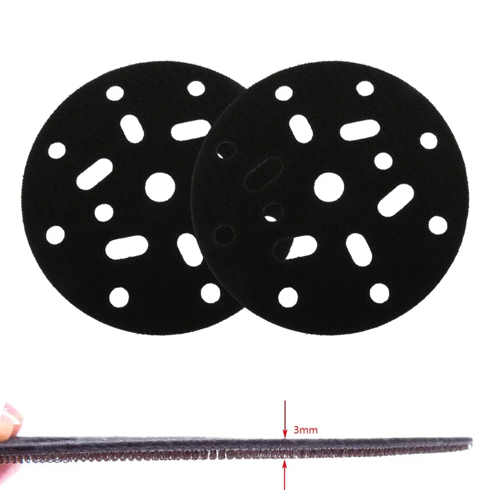 2 Stuks 6 Inch 150Mm Interface Pad Bescherming Schijf 17-Holes Zachte Spons Interface Pad Voor Schuurmachine Back Pads Buffer Elektrisch Gereedschap