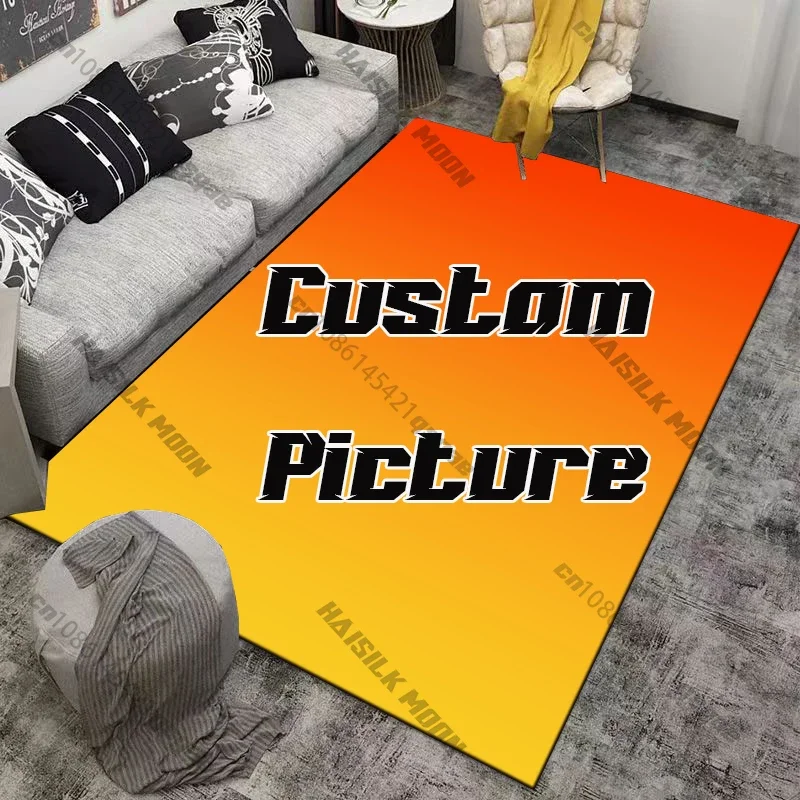 

Personalized Customized Photo Logo Brand Image Pet Photo Carpet for Living Room Bedroom Rug Kids Un-slip Floor Mat Birthday Gift