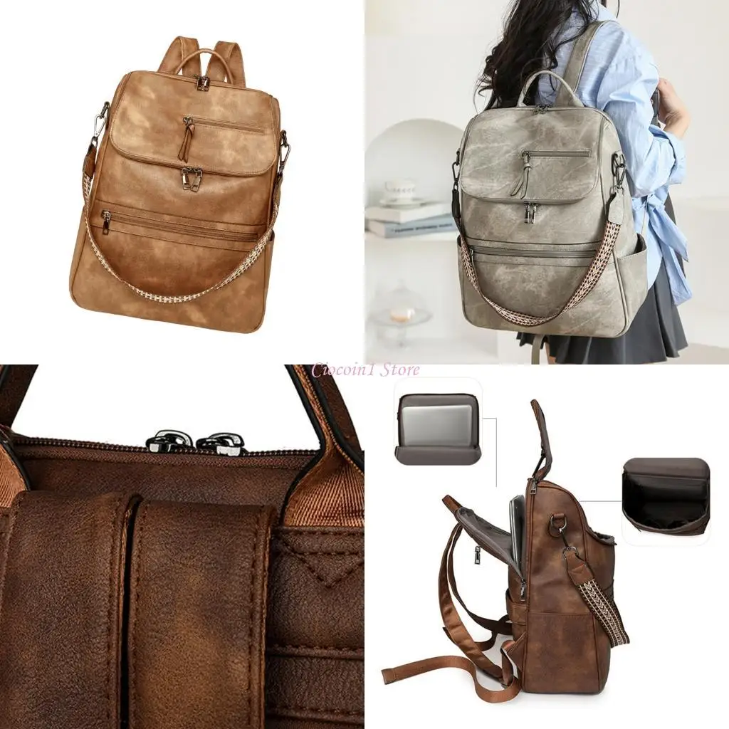 

Y1Ub Travel Sack для подростков модный рюкзак рюкзак школьный рюкзак большой емкость повседневные дневные пакеты эстетическая PU