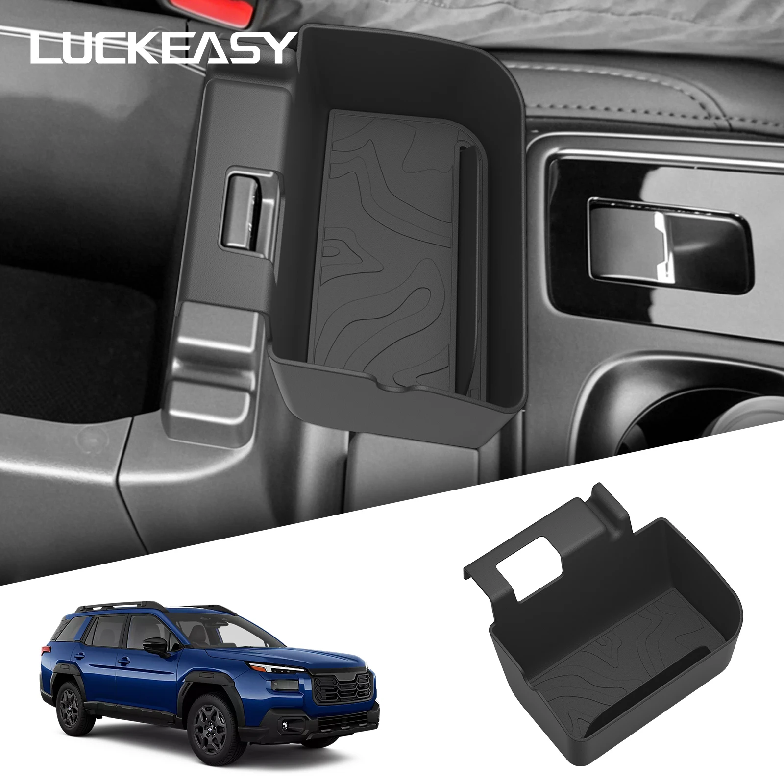 Caixa Organizadora Interna para Carro Subaru Outback 2026 (Versão Norte-Americana) - Acessório para Apoio de Braço e Organização Suspensa