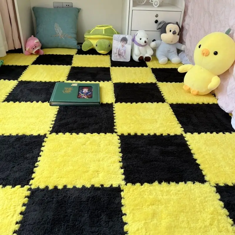 10-100 Pcs Baby Carpet Play Mat Padded Baby Carpet Living Room Kitchen Bedroom Eva Rubber for Baby Floor Croppable Stitching