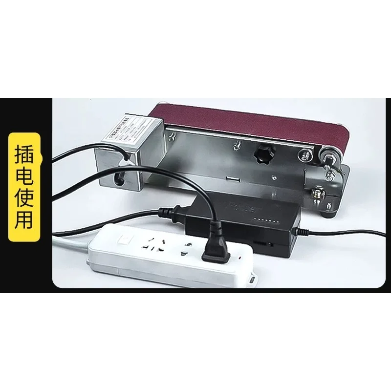 Small Commercial Water-Cooled Knife Sharpening Machine Stainless Steel Wet Sanding Belt Grinder Special for Kitchen Knives