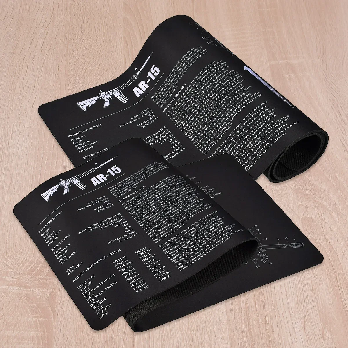 Glock 17 19 Gun Cleaning Rubber Mat Mouse Pad For AR15 AK47 Gen5 1911 CZ-75  P320 CZ shadow2 SA Remington 870 MP5 Gun Pad