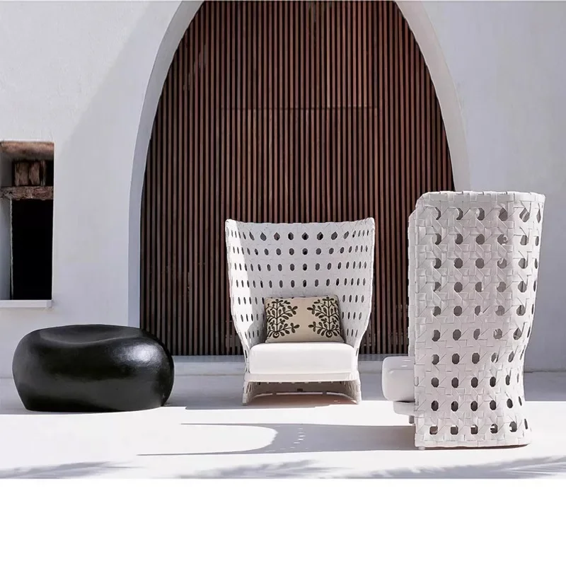 

Украшение, креативные уличные диваны, роскошный минималистичный дизайн, садовые диваны из ротанга, продвинутая мебель для балкона, Gartenstuhl Lshysf