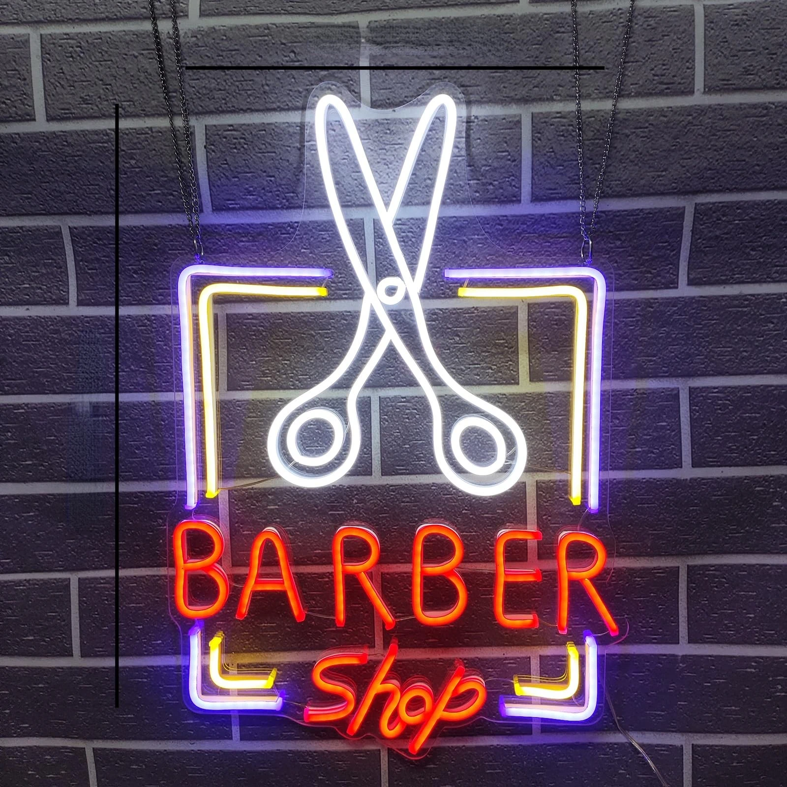 Hair Salon Neon Sign, Led Sign for Wall Haircut, Led Neon Sign for Barbershop Beauty Salon Decoration Commercial Sign