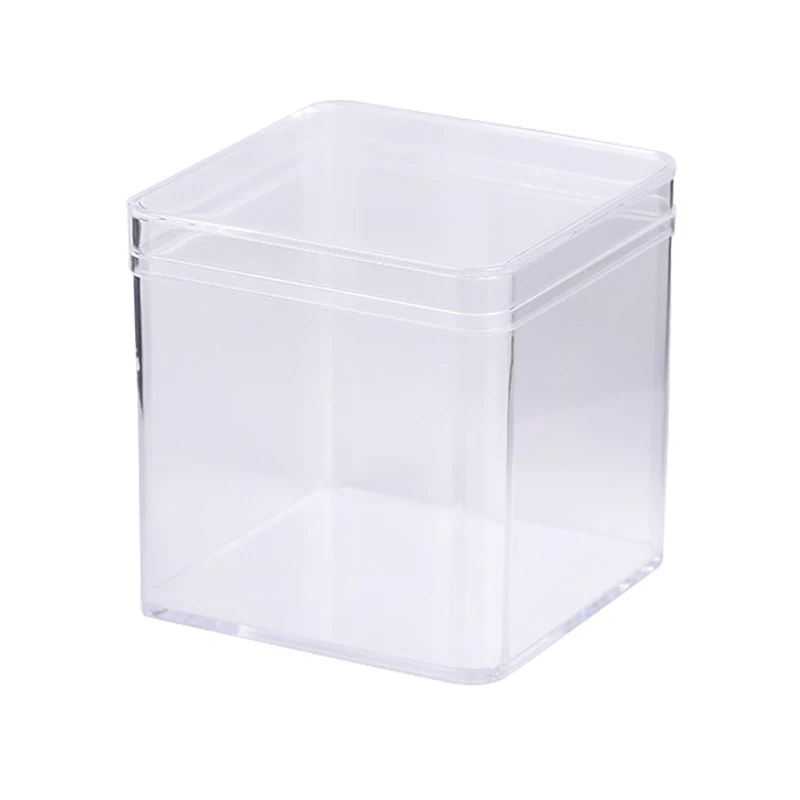 Transparent Acrylic Boxes With Cover Plastic Organizer Gift Packing Box Food Candy Storage Container For Home Figure Toy Display