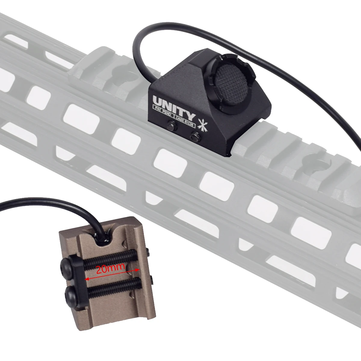 حار الوحدة التبديل Surefire التكتيكية مضيا M300 M600 سلسلة كشاف ضوء AXON المزدوج وظيفة زر مفتاح ضغط الصيد #4