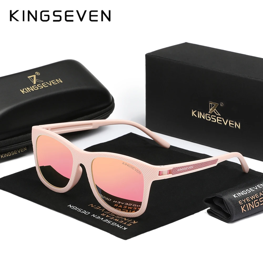 KINGSEVEN nowe modne okulary przeciwsłoneczne z filtrem przeciwsłonecznym mężczyźni kobiety spolaryzowane okulary anty-UV400 Outdoor przyczynowe wakacje okulary do jazdy piaskiem