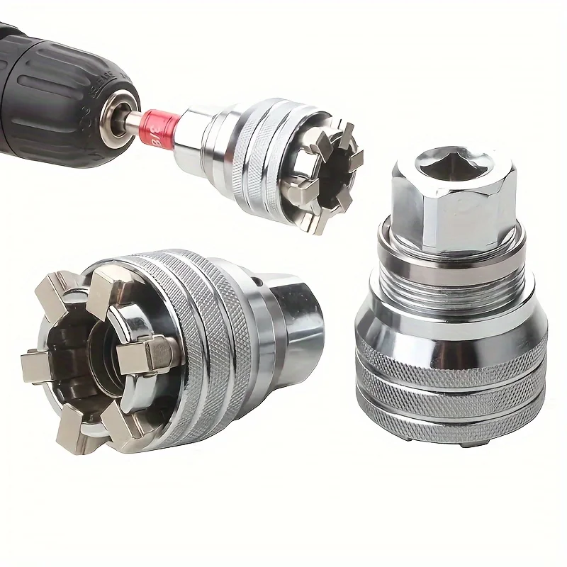 Adjustable Socket Wrench Set Universal Compatible with Metric 10-19mm and 3/8-3/4 Inch Ratchet Wrench
