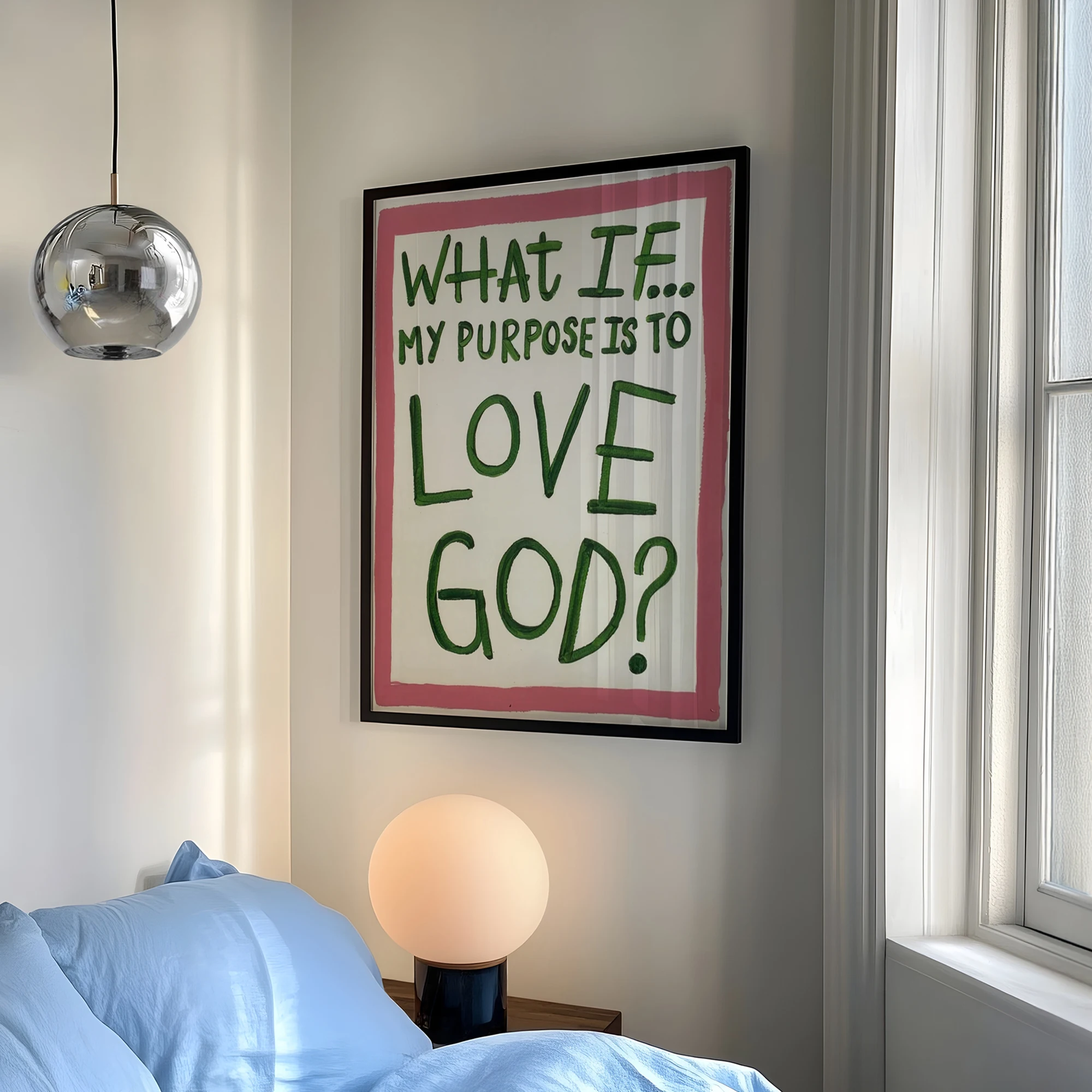 Milimalist What If My Purpose  - Home Decor Quotes ulasan dan harga