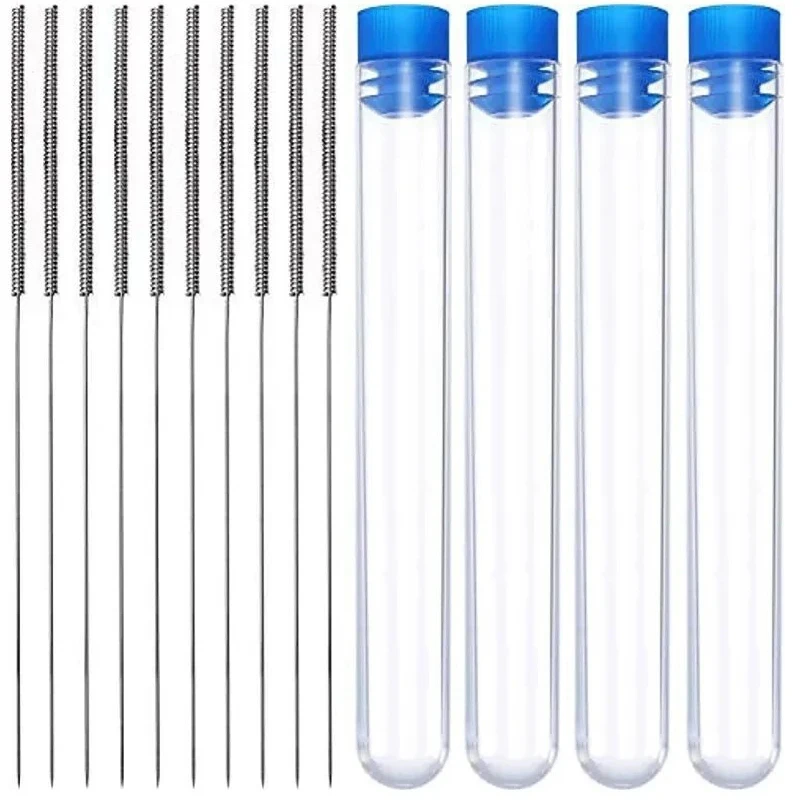 

10 шт., игла для чистки насадок из нержавеющей стали 0,2 мм 0,3 мм 0,4 мм 0,5 мм 0,6 мм 0,8 мм 1,0 мм, сверла, набор для чистки насадок для 3D-принтера