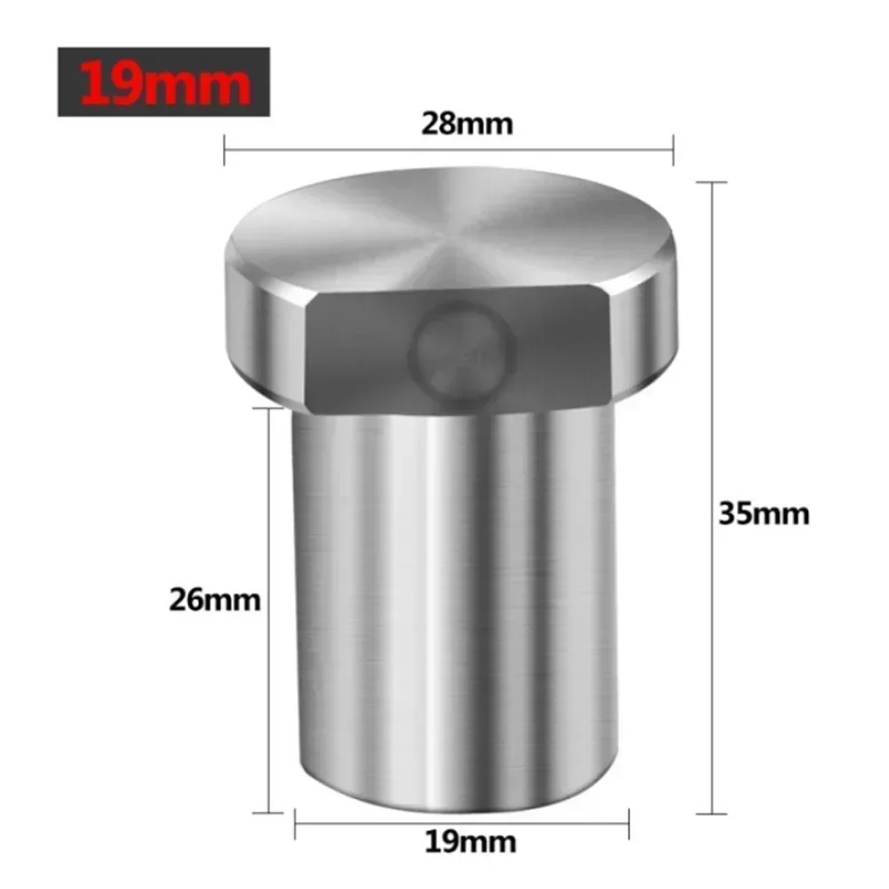 1Pcs Stainless Steel Workbench Peg Brake Stops Clamp 19/20mm Dogs Woodworking Table Limit Block Workbench Workshop Tools