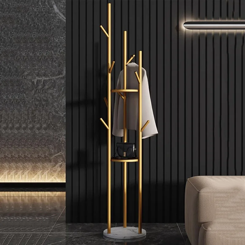 

Stands Rack Coat Hanger Bedroom Hanging Metal Modern Floor Clothes Racks Modern Shelf Wall Coisas Pra Casa House Accessories