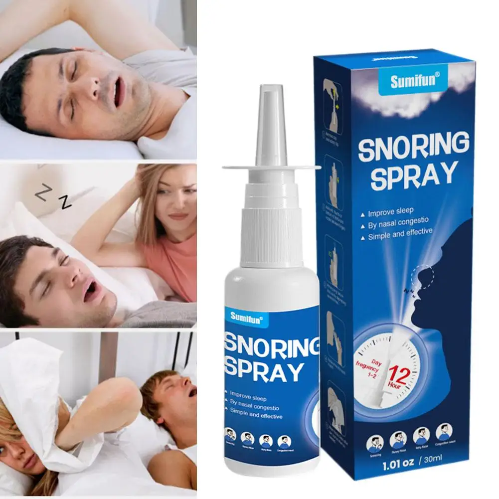 Dispositivo anti ronco nasal 30ml, spray nasal, alivia o sono confortável, bem da cavidade nasal, cuidados de limpeza, apnéia do sono, cuidados de saúde