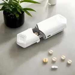 Pill Cutter Pointed Tablet Cutter Stainless Steel Pill Splitter for Small Pills Lightweight Small Medicine Cutter for Home