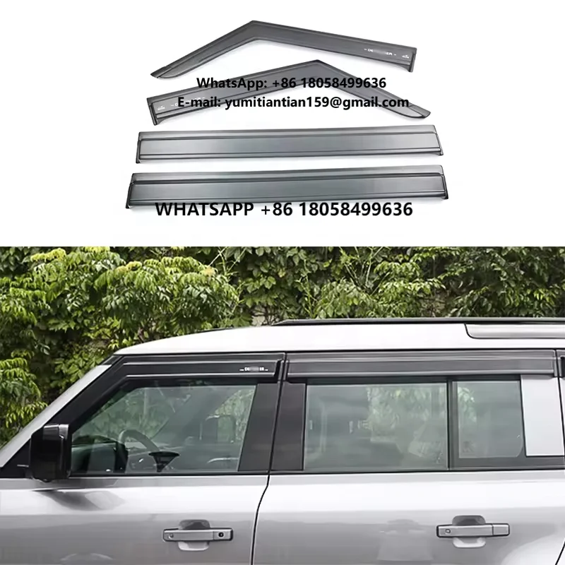 

Car Modification Exteriors Accessories Rain Guard Side Windows Sun Visor for Land Rover Defender 90/110