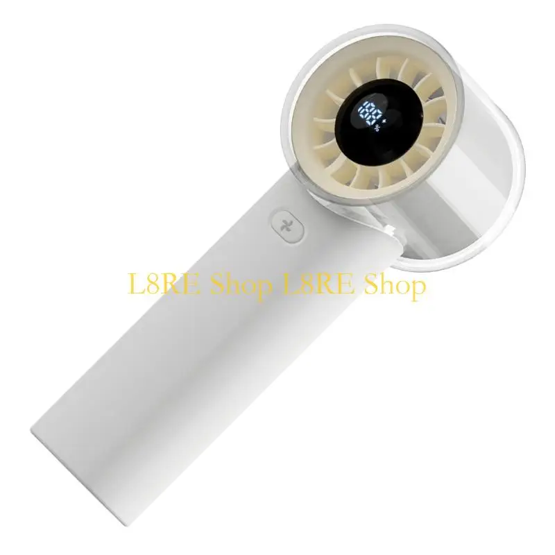 L8RE Rechargeable Cooling Fan Handheld Fan with 3000mAh Battery Plastic Texture Perfect for Outdoor Camping and Working