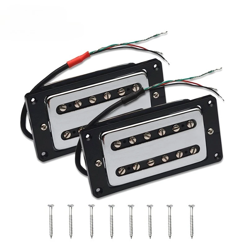 

1 Set Guitar Pickup 4-C Humbucker Pickups Set with Copper Shell and Frame Coil Split Function Low-noise for Electric Guitar