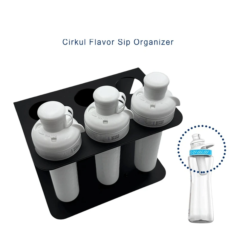 Sip Flavor Stable Holder For Cirkul,Metal Flavor Sip Safe Case Organizer For Cirkul With 6 Holes,Sip Stand Organizer