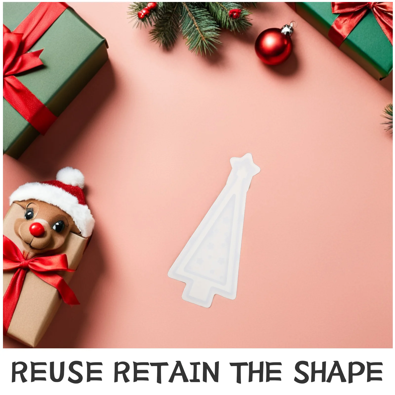 شجرة عيد الميلاد قالب من السيليكون للحرف اليدوية الراتنج لينة مرنة DIY الايبوكسي صب عيد الميلاد الحلي ضوء الليل أباجورة