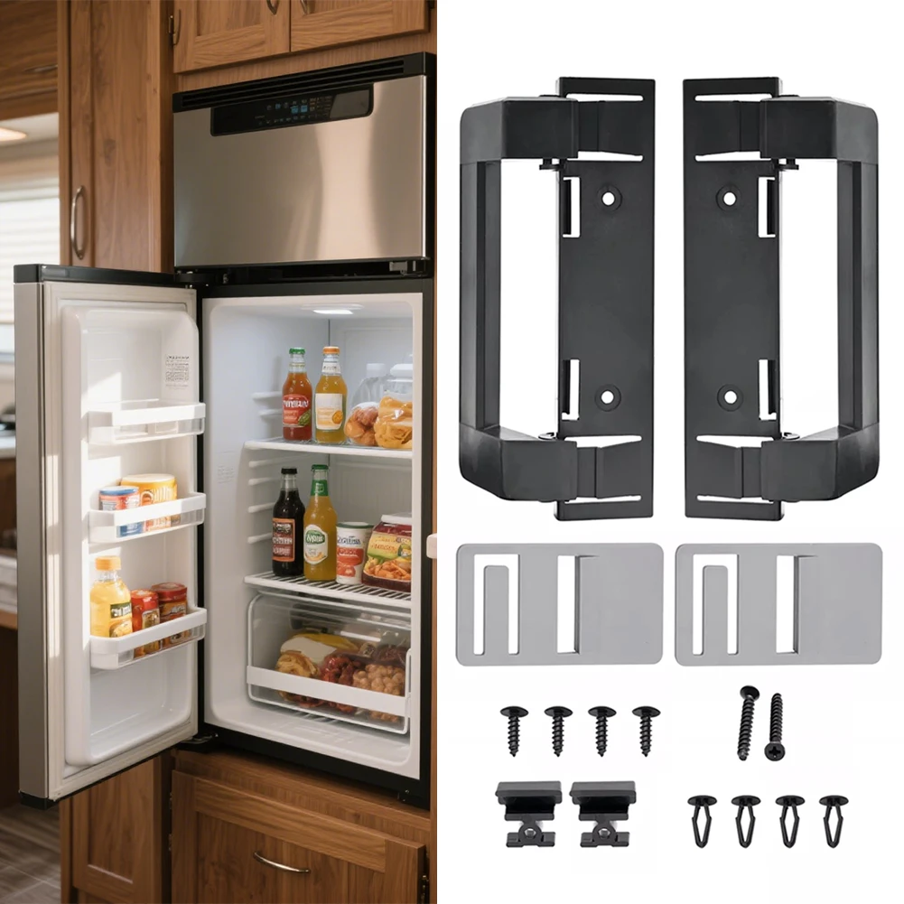 

2Pcs RV Refrigerator Door Latch Handle Wear Resist Ergonomic RV Refrigerator Door Handle for Dometic DM2672 DM2682 DM2872 DM2882