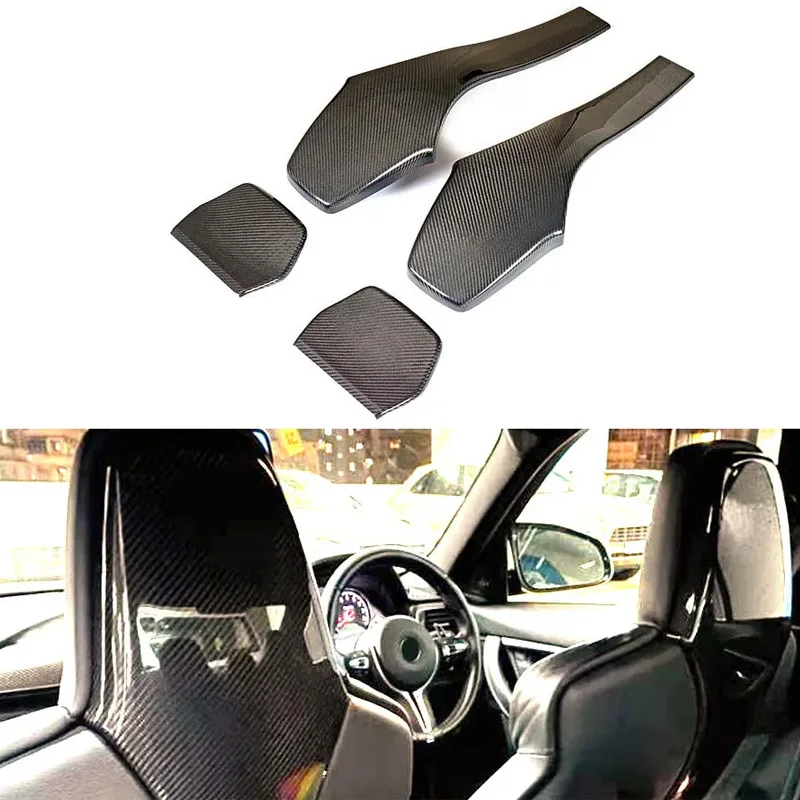 

Interior Mouldings CARBON Fiber Interior Seat Back Cover Trim For BMW F80 M3 F82 F83 M4 M2C 2014 - 2019