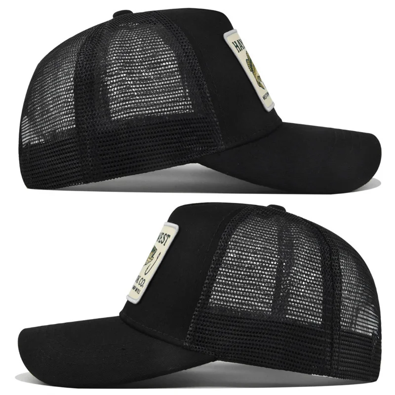 High Quality Fishing Embroidery Baseball Cap for Men Women Outdoor Fishing Snapback Mesh Hat Breathable Sunshade Dad Trucker Hat