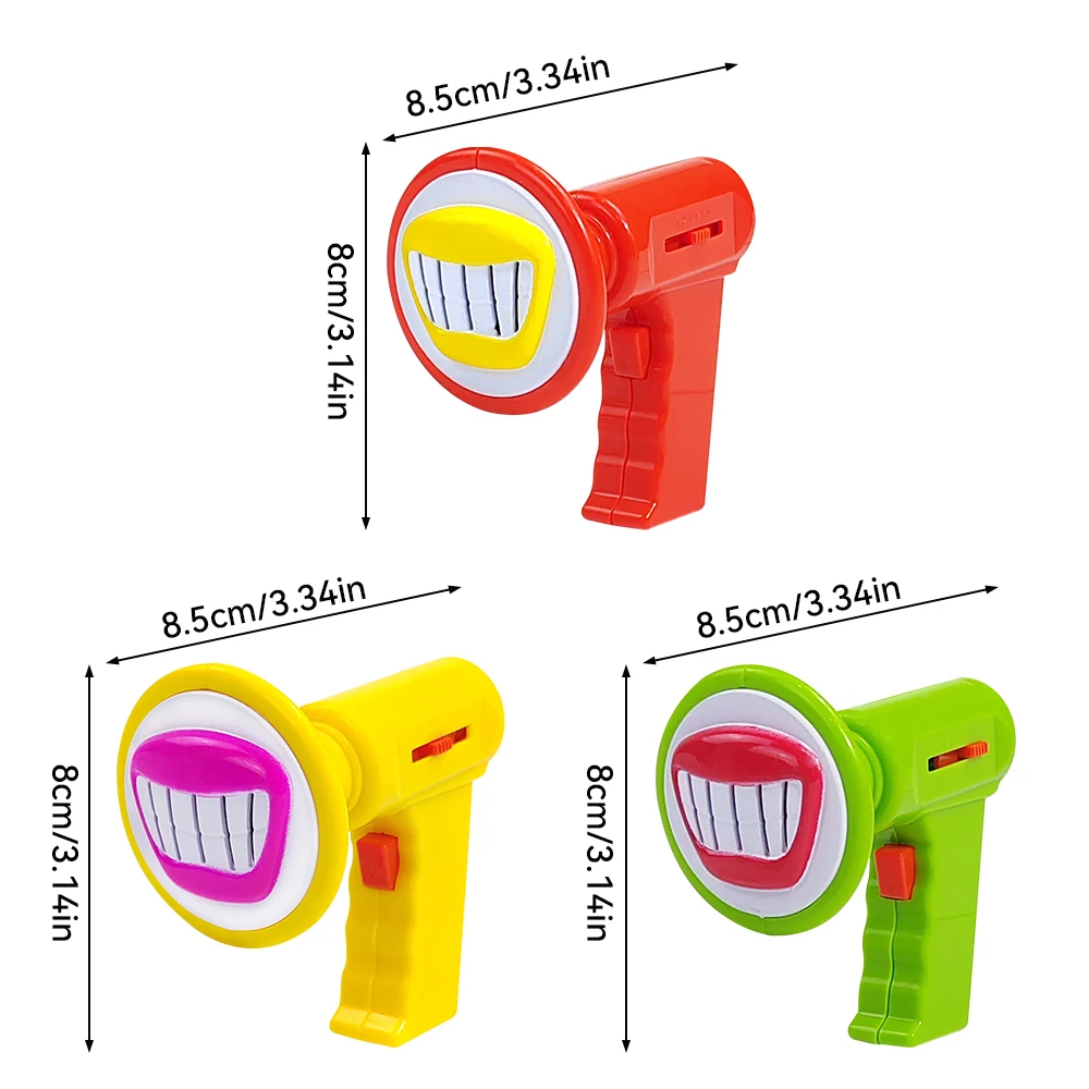 لعبة مكبر صوت متغيرة الأدوار للأطفال، 6 مؤثرات صوتية، متعة محمولة مع بطارية واحدة غير قابلة لإعادة الشحن 23A