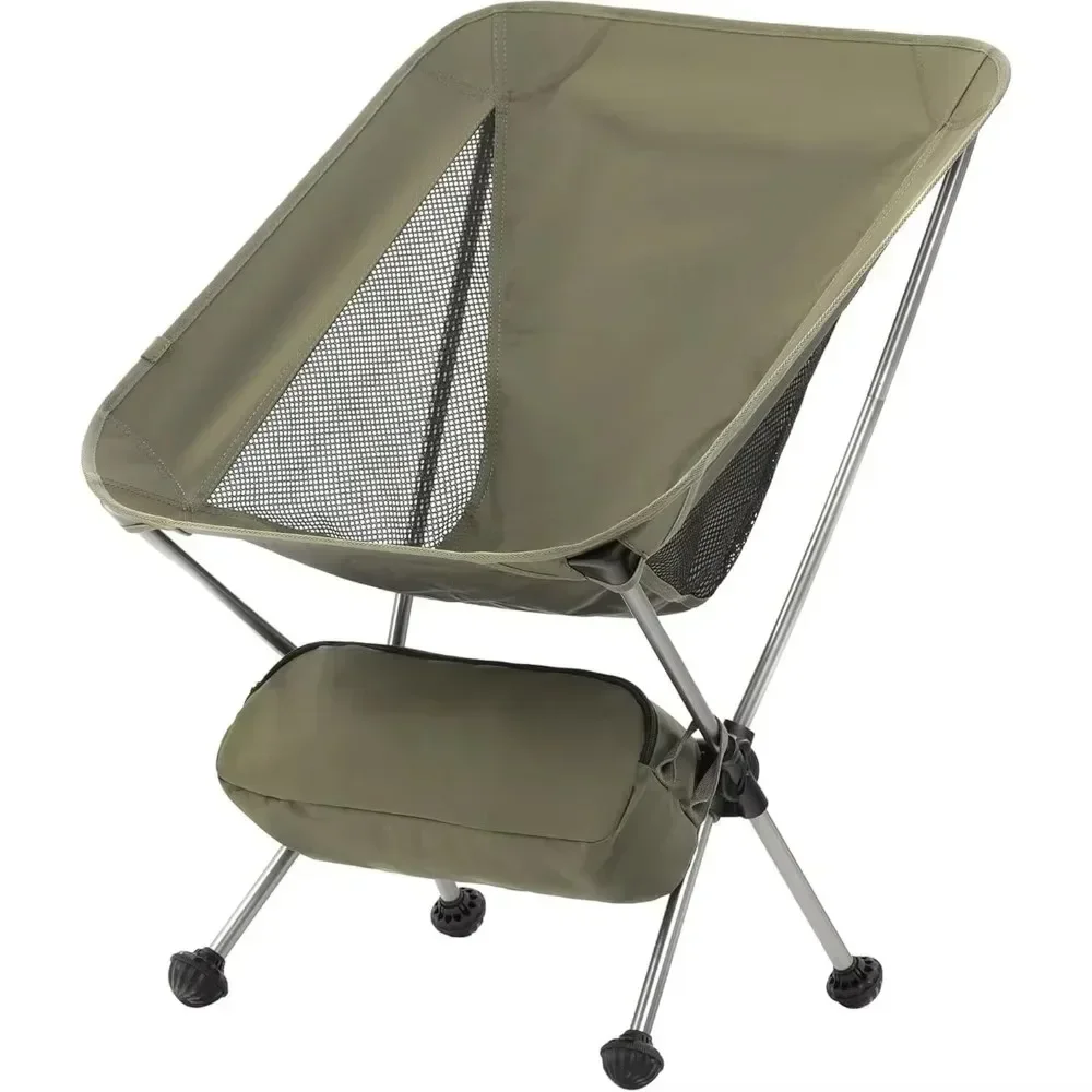 Super light camping chair, 2.12 lb portable backpack chair with storage bag and sinkproof foot