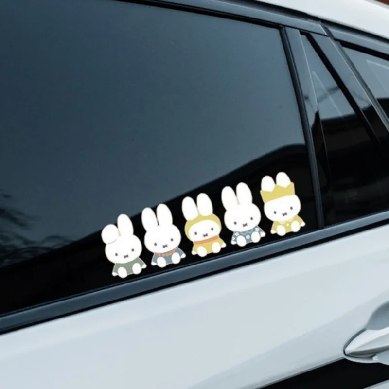 Cute Miffy Cartoon Creative Waterproof Sticker Car Scratch Cover Fashionable Personalized Decorative Waterproof Sticker