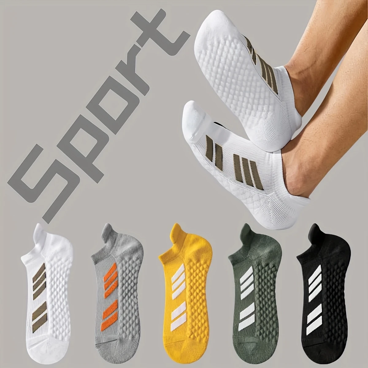 Sports Socks Men's Women's Large Size, Striped Design, Spring Summer, Thin Running Socks, Breathable, Fitness Hiking Socks