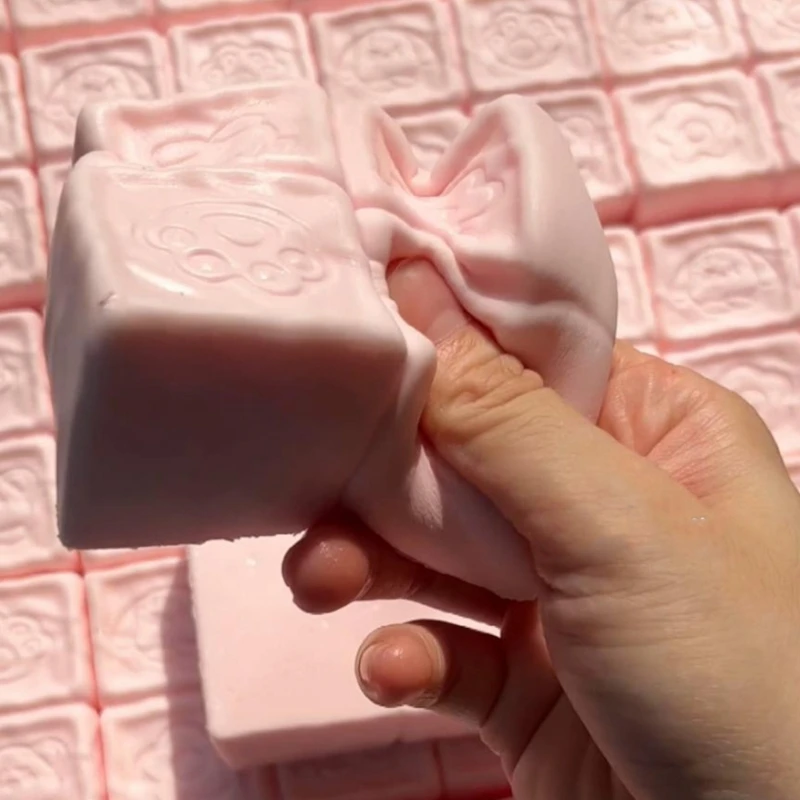 Macio lento subindo alívio do estresse squeeze brinquedo bloco leite para adultos e crianças seguro descompressão brinquedo