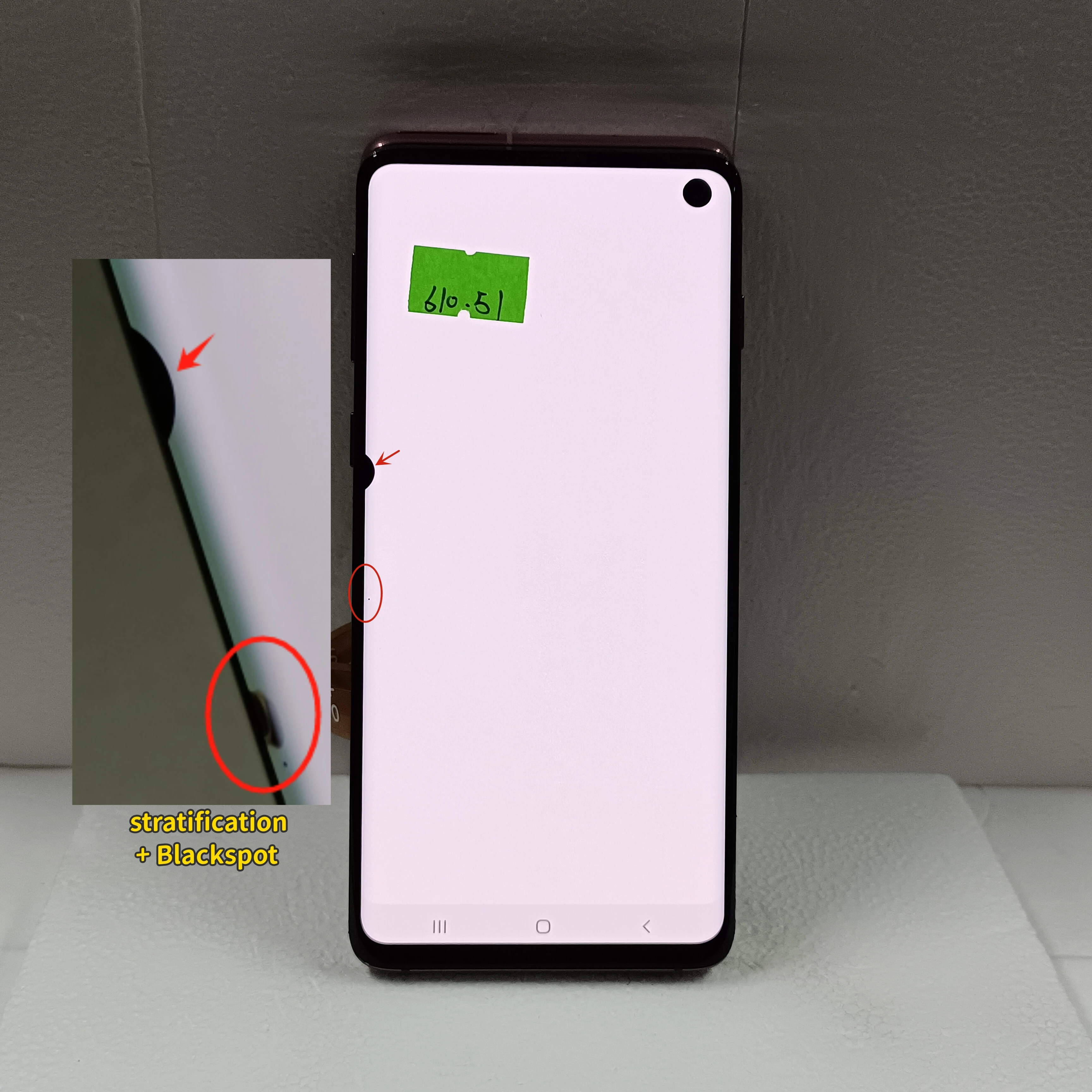 100% Test Amoled For SAMSUNG Galaxy S10 G973F/DS G973U G973 SM-G973 LCD Display Touch Screen Digitizer Assembly With Defects