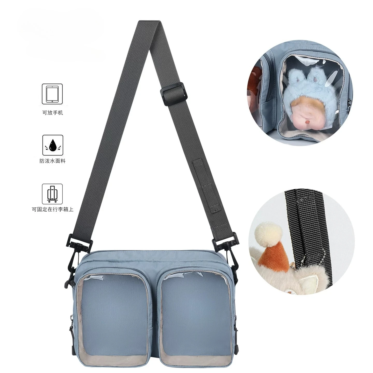 Japanese Original Ltabag Messenger Bag Women's Snack 15cm Transparent Baby Bags Bar Commuter Travel Large Capacity Shoulder Bags