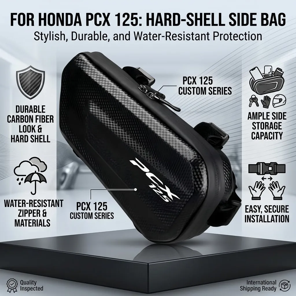 Easy To Clean Large Capacity EVA Motorcycle Saddle Bag Tool Bag With LOGO For Honda PCX PCX125 PCX150 PCX-125 PCX-150