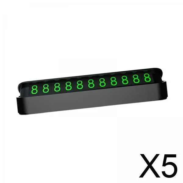 

Car Phone Number Plate Compact Hidden Design Parking Number Card Dashboard Accessory for Sedan SUV Truck RV