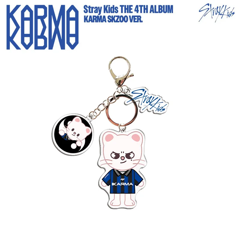Chaveiro de Acrílico SKZOO Stray Kids, Pingente de Bolsa com Desenho de Lobo, Coelho e Cachorro, Estilo Estrela, Presente Hyunjin Bangchan