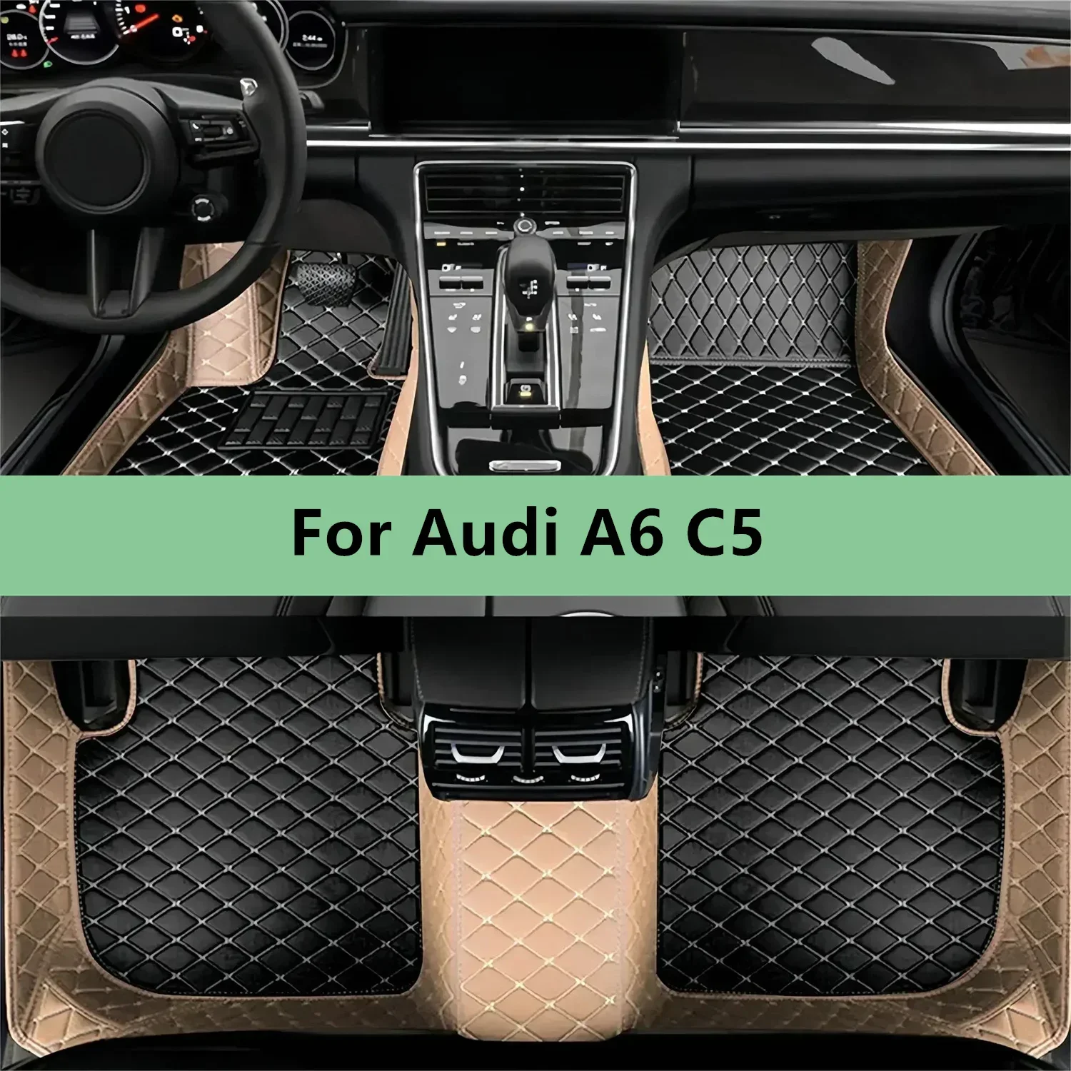 Car Floor Mats For Audi A6 C5 1998 1999 2000 2001 2002 2003 2004 2005 Floor Mats For Car Men Women Car Accessories