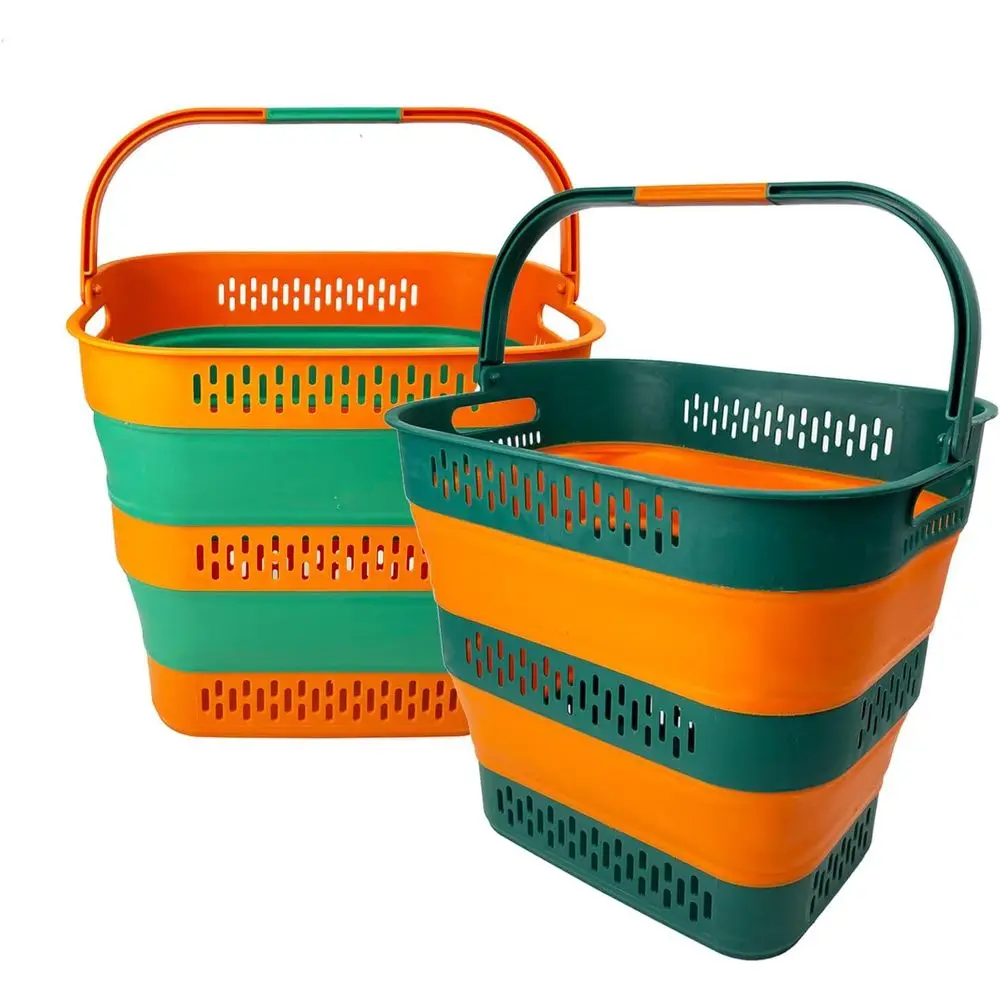 38L(10 Gal) Collapsible Laundry Basket - oldable -Up Storage Container/Organizer-Portable Space Saving Hamper, Measure 17.5x13.3