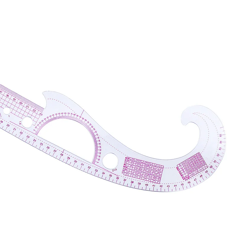 Multifunctional Sewing Tools Soft Plastic Comma Shaped Curve Ruler Styling Design Ruler French Curve Ruler