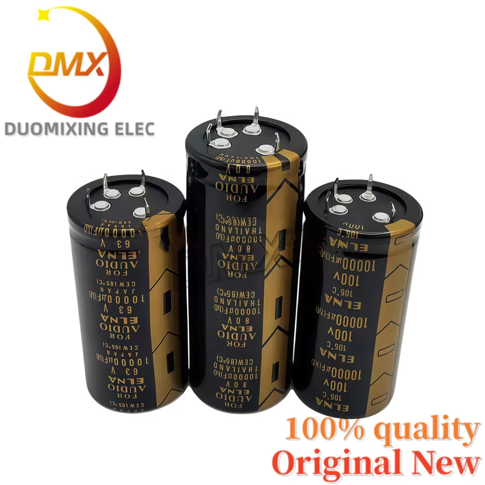 2Pieces/LOT 10000UF 63V 15000UF 100V 80V 4PIN 35*70MM Audio Amplifier Audio Filter Capacitor
