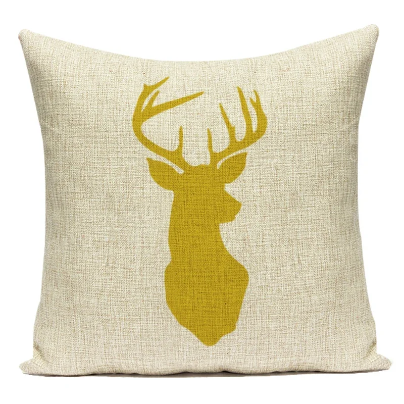 

Декоративные наволочки, милый мультяшный лунный звезда, животные, олень, птица, пальма, полиэстер, чехол для дивана, украшение для гостиной