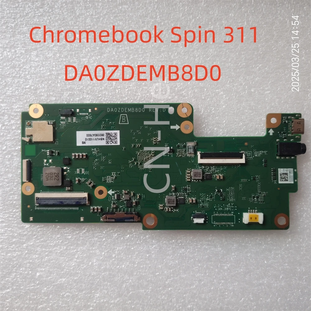 

Для NB.HUV11.001 для ACER Chromebook Spin 311 CP311-3H, материнская плата MT8183, 4 ГБ, 32 ГБ DA0ZDEMB8D0, все тестирование в порядке
