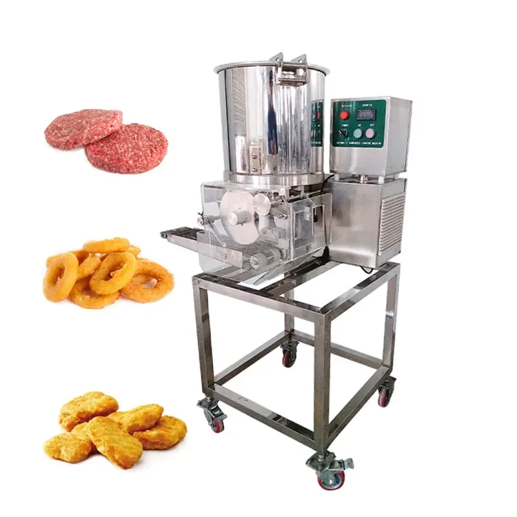 Hot Selling Hamburger Burger Meat Patty Chicken Nugget Forming Machine Meat Pie Make Machine Automatic