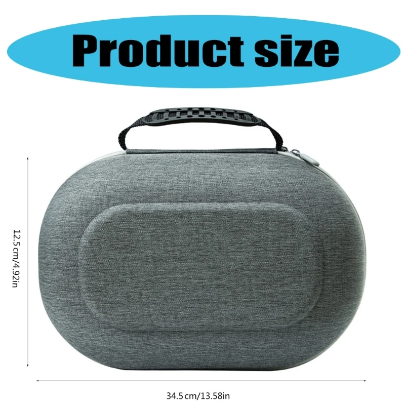 Маленькая защитная сумка из EVA для гарнитур Quest3S, хранилище аксессуаров с удобными функциями хранения, легкая