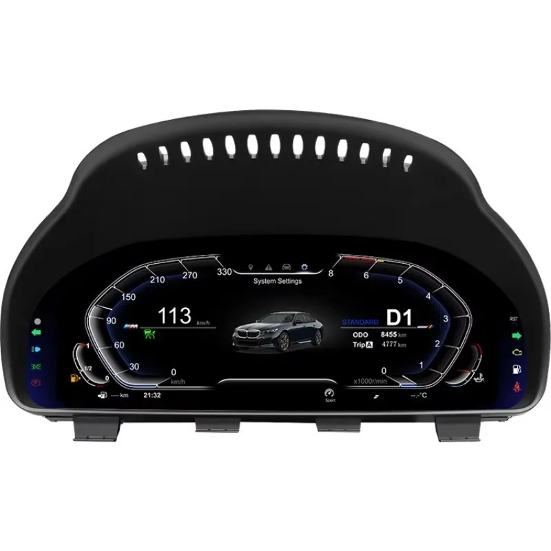 

High quality 12 Inch Screen 4-Core LCD Digital Cluster Speedometer for BMWS 5 Series F10 F11 F18 GT Instrument Panel Upgrade Kit